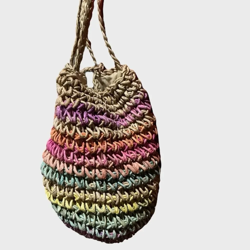 Jute Tote Hobo Bag Purse